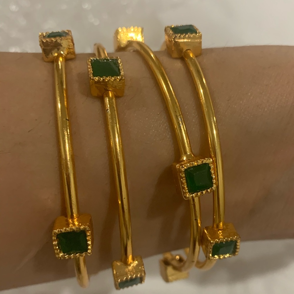 anthropology stone bangles set